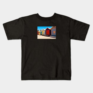 Beach Huts Kids T-Shirt